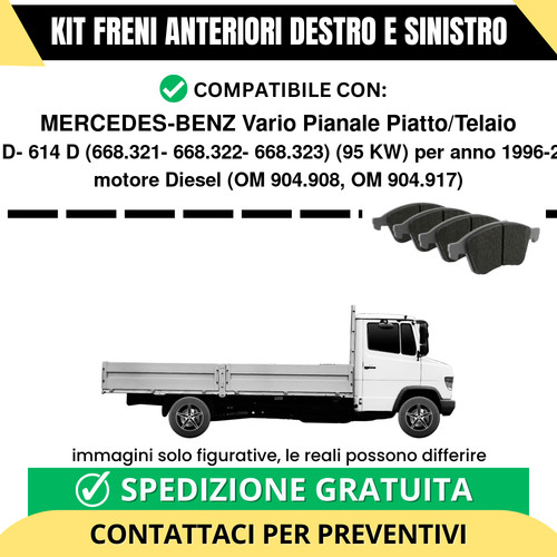 Pastiglie freno anteriori per - pastiglie,