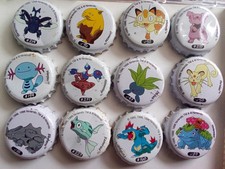 POKEMON TAPPI A CORONA TAPAS CHAPAS KRONKORKREN LOTTO LOT 5
