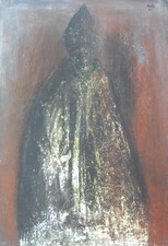 Piero BOLLA (Saluzzo 1933-Torino 2019) PRELATO cm 130x90 Galleria VINCIANA 1961