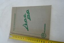 manuale uso manutenzione Ape