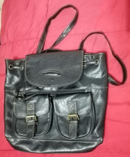 Borsa donna Zaino  eco pelle passeggio  Zainetto  Donna moda nero
