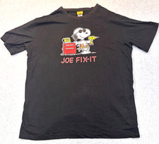 Vintage Peanuts Tag Men's Large Snoopy Joe Fix-It Tee Charles Schultz Charlie