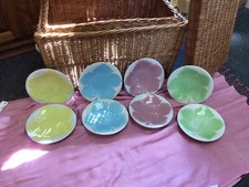 Set of 8 Majolica pottery