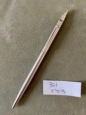 Rare Vintage Caran d'Ache Madison brushed steel ballpoint pen, click action