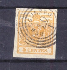 FRANCOBOLLI Antichi Stati Lombardo Veneto 1850 5 c. Timbro Bereguardo FXD8