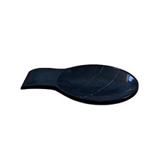 Poggiamestolo da Cucina in Marmo Nero Italian Marble Spoon Rest Idea Regalo 25cm