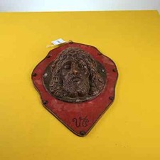 volto di cristo vintage da parete in legno