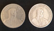 Svizzera 5 Franchi 1933