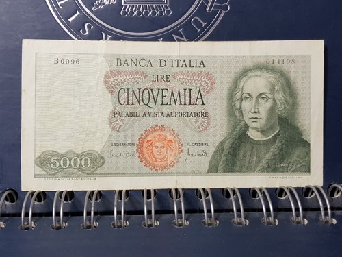 Banconota 5000 lire colombo - 5000,