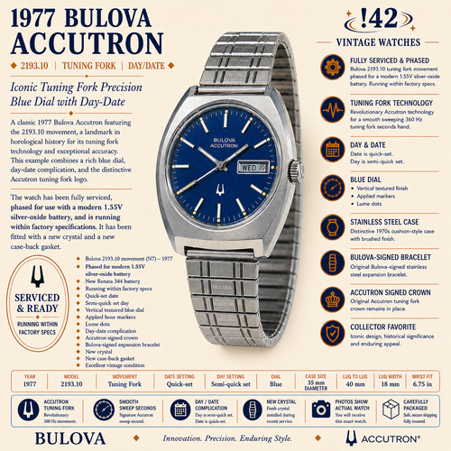 1977 bulova accutron 2193 - 1977,