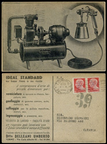Cartolina pubblicitaria ideal - cartolina,