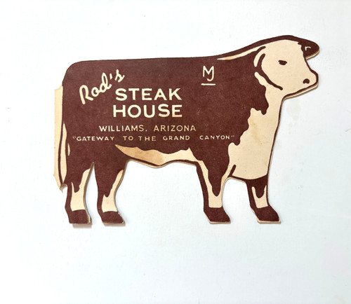 Menu mid century rod - "rod's, steak