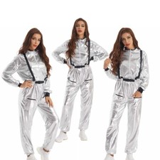 Costume astronauta adulto uomo donna astronauta cosplay tuta Halloween