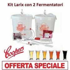 KIT DI FERMENTAZIONE BIRRA "LARIX" COOPERS CON 2 FERMENTATORI SENZA MALTO OFFERT