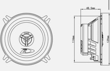 casse acustiche per auto posteriori marca alpine 200w diametro 129 mm