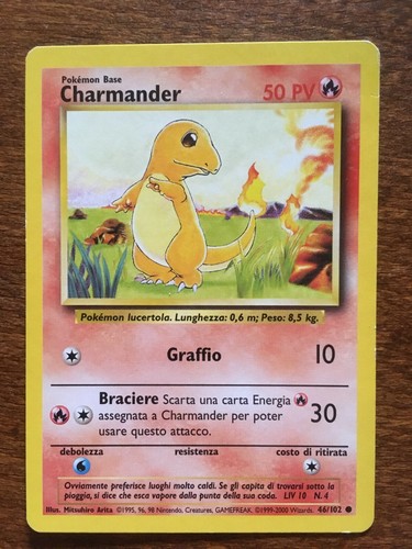 Charmander carta pokémon - charmander,