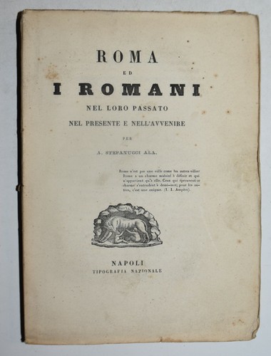 Roma romani ediz 1865 - e, i