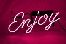 Insegna al neon 20" Enjoy luce
