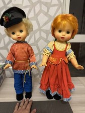 Coppia di bambole anni 50 come