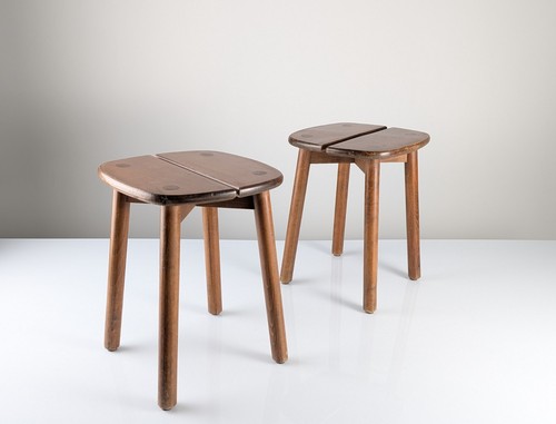Coppia sgabelli legno di - coppia,