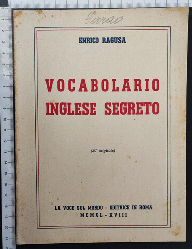 Vocabolario inglese segreto - vocabolario,
