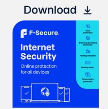 F-Secure Sicurezza Internet e Prevenzione Truffe 5 Dispositivi per 2 Anni - Reg IVA