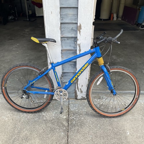 Cannondale blue yellow medium - cannondale,