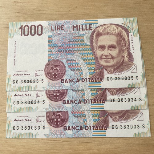 Banconota 1000 lire montessori - lire,