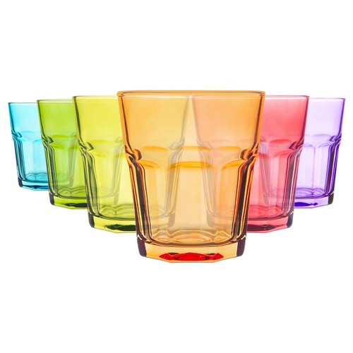 Bicchieri acqua colorati - acqua,
