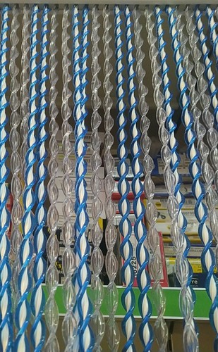 Tenda torciglione blu - tenda,