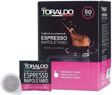 150 Cialde Filtro Carta Ese 44mm Caffè TORALDO Miscela Classica