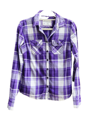 Camicia quadri viola - a,