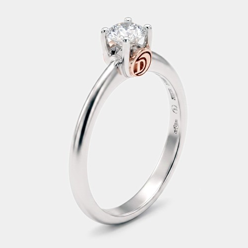 Anello damiani logo solitario - damiani,