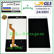 DISPLAY LCD PER HUAWEI P9 EVA-L09 L19 L29 TOUCH SCREEN SCHERMO VETRO BIANCO