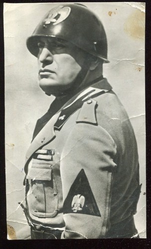 Fascismo cartolina vera fot - cartolina,