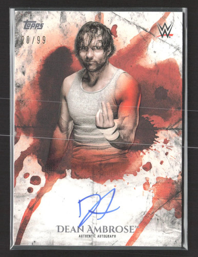 2018 topps wwe undisputed - wwe, dean