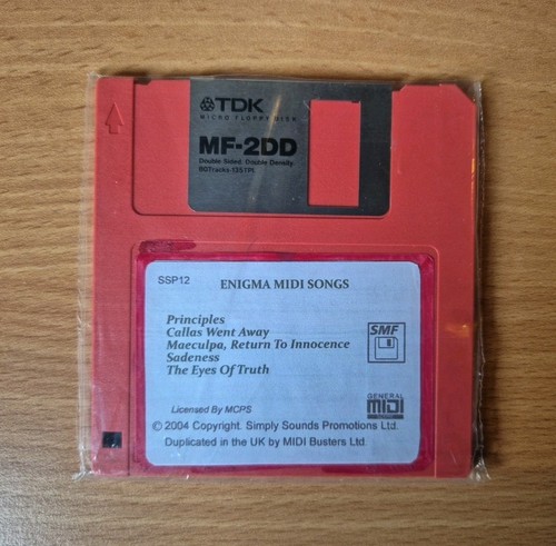 Enigma floppy disk 2dd midi - floppy,