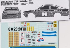 decal 1/43 OPEL KADETT GT/E