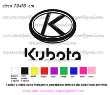 ADESIVO STICKERS TRATTORI MACCHINE AGRICOLE EPOCA E COLLEZIONE KUBOTA