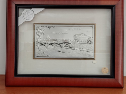 Quadro lastra argento cornice - quadro,