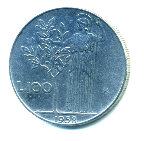 Italy 100 lire 1958 - , combined
