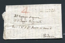 LOMBARDO VENETO (B3523)  lettera con testo da CHIOZZA del 182..  per Padova