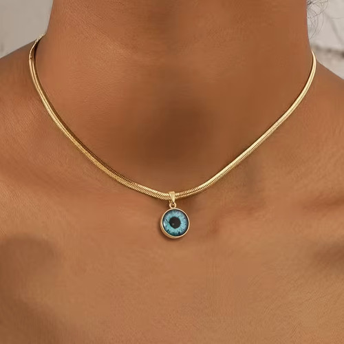 Collana con malocchio catena - con, malocchio,