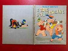 Walt DISNEY - I TRE PORCELLINI Mondadori (1° Ed 1957) Libro illustrato