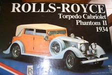 Pocher Rolls Royce Torpedo 1933 K75 Cabriolet 1934 Kit non avviato e 100% COMPLETO