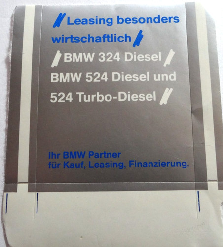 Adesivo pubblicitario bmw - pubblicitario,