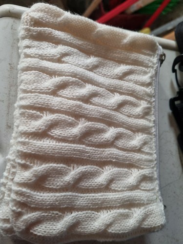 Pochette cotone bianco interno - cotone,