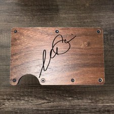 Portafoglio in legno minimalista inciso a laser con Al Pacino