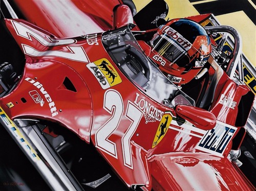 Gilles villeneuve 90x70 - 90x70, cm