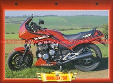 HONDA CBX 750 F CBX750F CBX750F 1984 (1983-1987) : Fiche Moto #000986